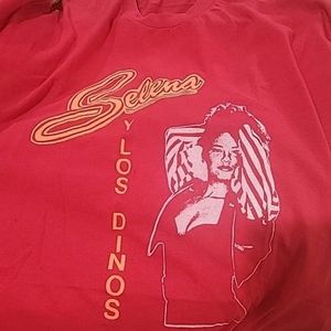 Vintage 90s Selena Tee T Shirt Adult XL Single Stitch RED